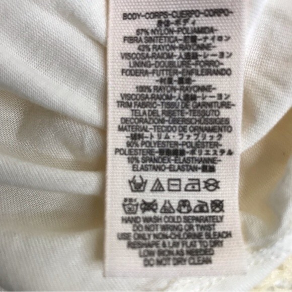 Free People Lacey Affair in Tea Dress Women Size Small Crochet Boho Mini Cream - Picture 10 of 16